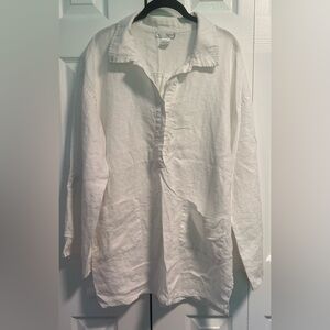 Women's Spiegel Ivory Linen Top